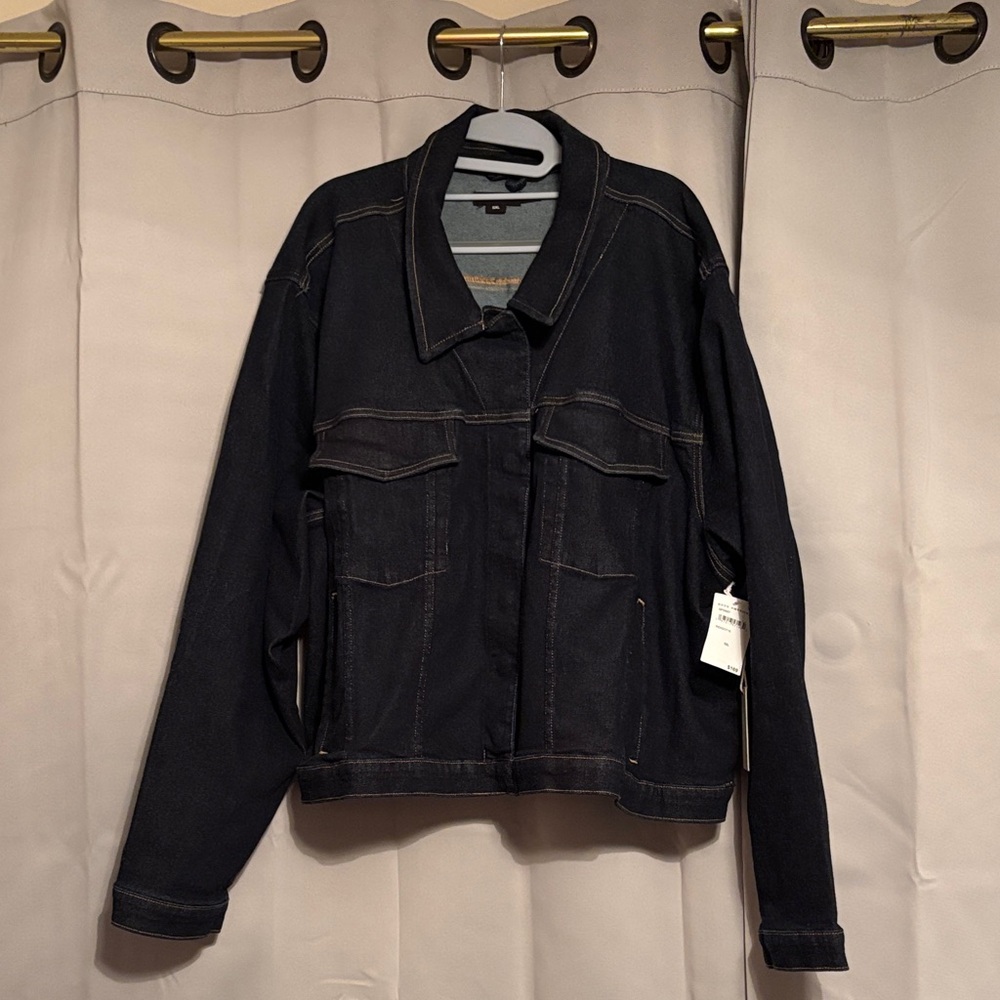 Good American Dark Blue Jean Jacket - 5XL